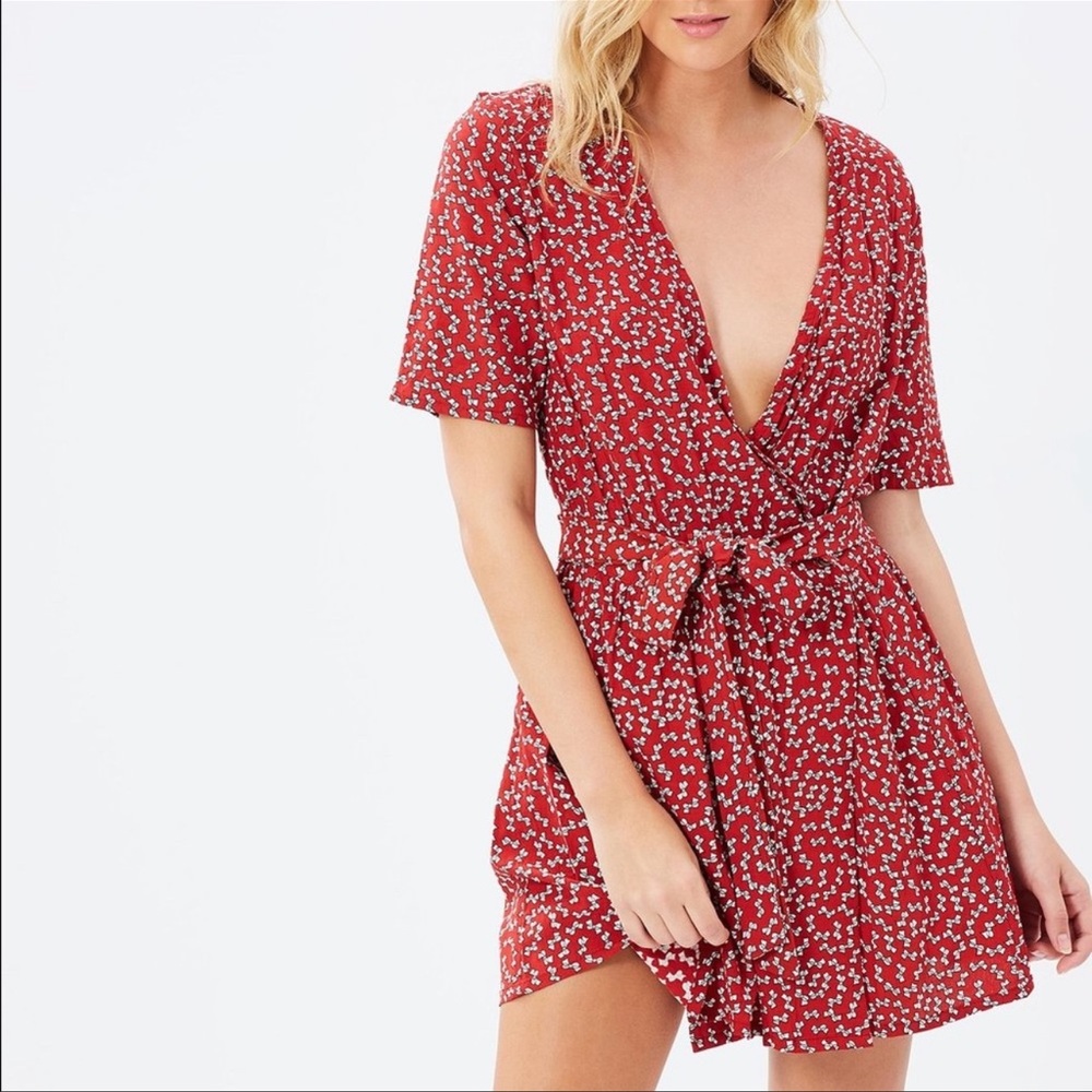 Faithful the Brand Luna Parisian Bow Mini Dress